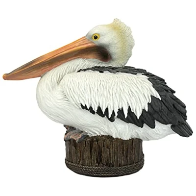 Immagine di Design Toscano QM22398 Statua Pellicano Molo della Baia, Multicolore