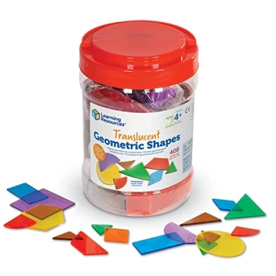 Immagine di Learning Resources Secchiello di forme trasparenti