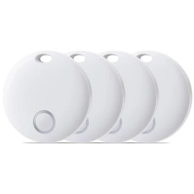 Immagine di Reyke Smart Tag, Air Tracker compatibile con Apple Find My (solo iOS), trova oggetti per gatti, chiavi, bagagli, valigie, portafogli, impermeabile IP67,4 pezzo