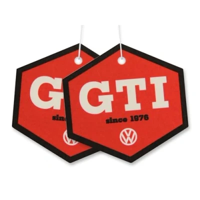 Immagine di BRISA VW Collection Volkswagen Deodorante per Auto Profumatore Fragranza GTI design (Cocco/Rosso/Set di 2)