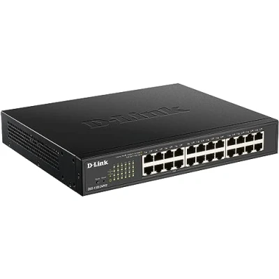 Immagine di D Link DGS 1100 24PV2/E Smart Switch Gestito PoE, 24 Porte Gigabit di cui 12 PoE a 100W, 802.3af/at, Supporto VLAN, Funzionalità layer 2, QoS, 802.3az EEE Cavo alimentazione UE