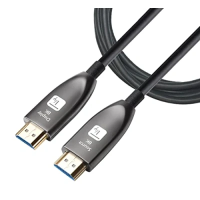 Immagine di Techly 365221 Cavo Ottico Attivo HDMI™ 2.1 Active Optical Cable 8K 48Gbps Arc A/A M/M 30m Nero
