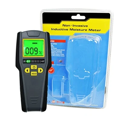 Immagine di Misuratore di umidità Digitale, LCD Retroilluminato Rilevatore Umidità, Rivelatore dell&#039;umidità per mobili Tipo pin e scanner Tester