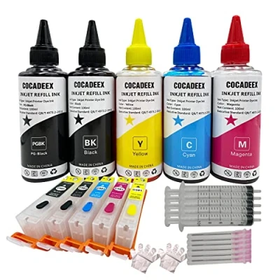 Immagine di COCADEEX Kit di ricarica inchiostro 580XXL ricambio per stampanti Canon PGI CLI 581XXL, PIXMA TS6150 TS6151 TS6250 TS6251 TS6350 TS6351 TS705 TR7550 TR8550 TS9550 TS9551C GBK BK C M Y)