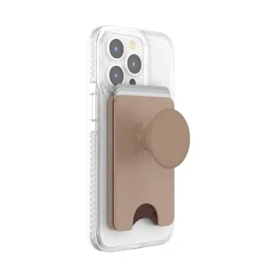 Immagine di PopSockets: PopWallet + per MagSafe Anello Adattatore Incluso Porta Carte con Top Intercambiabile Integrato Smartphone e Custodie Latte