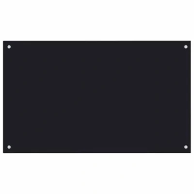 Immagine di vidaXL Paraschizzi per Cucina Paraspruzzi Fornelli Resistente al Calore Pannello Splashback Parete Nero 100x60 cm in Vetro Temperato