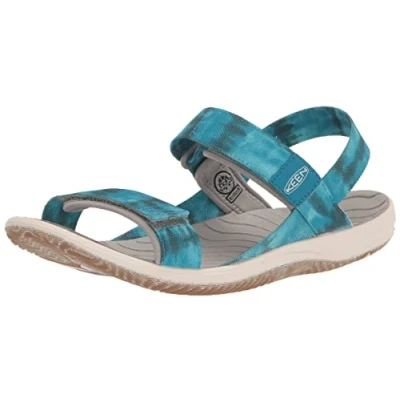 Immagine di KEEN Elle Backstrap, Sandali con Chiusura sul Retro, Sea Moss/Fjord Blue, 36 EU