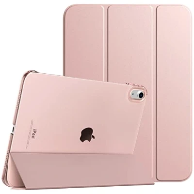 Immagine di TiMOVO Cover Custodia Compatibile con iPad 10 Generazione 10,9&quot; 2022, Retro in PC Rigido Semi Trasparente, Funzione di Auto Sveglia/Sonno, Bianco