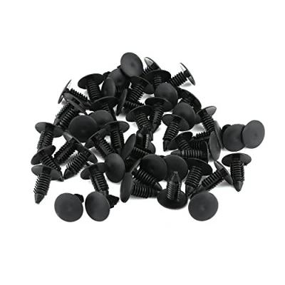 Immagine di Rivetti A Pressione Per Fori Da 5 50Pcs Auto Plastica Vite Pannello Fissaggio Porta Assetto Clip Rivetto Fermo Nero In Fastener