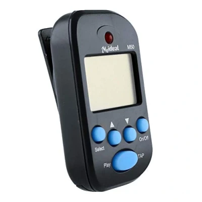 Immagine di iPobie Mini Metronomo,M50 Metronomo Portatile/Metronomo Clip On Digitale LED per Chitarra,Violino,Tamburo,Nero