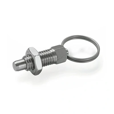 Immagine di Ganter Normelemente GN 717 8 M12 AK NI Bullone di bloccaggio in Acciaio Inox, Argento, Gewinde d2: M12, Set 2 Pezzi