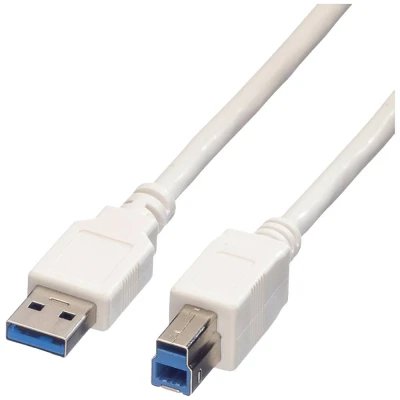Immagine di Value Cavo USB 3.2 Gen1 (USB 3.0) Spina A, B 1.80 m Bianco Schermato 11.99.8870