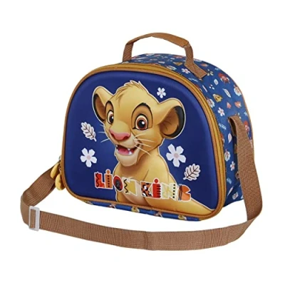 Immagine di Karactermania LION KING FACE 3D Lunch Borsa a tracolla per bambini, Taglia: One Size, Azul
