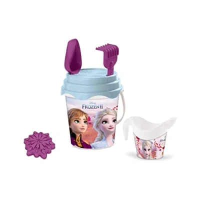 Immagine di Mondo Toys Disney Frozen II Bucket Set, Set Mare Renew con Secchiello, Paletta, Rastrello, Setaccio, Formina, Annaffiatoio Inclusi, 28194