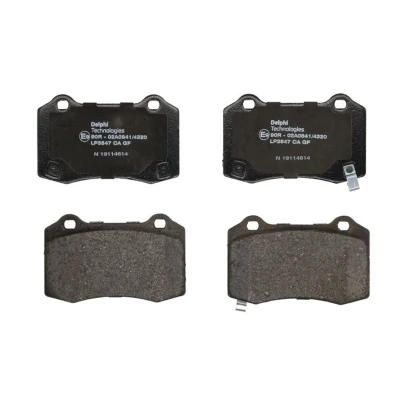 Immagine di DELPHI LP3547 Kit pastiglie freno con segnalatore acustico usura lamierino anticigolío senza accessori JEEP: GRAND CHEROKEE 4, 3