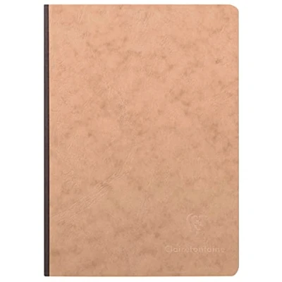 Immagine di Clairefontaine 795424C Collection Age Bag Un taccuino Cousu Dos Toilé blu A5 14,8x21 cm 192 pagine a quadretti piccoli carta bianca 90g copertina in lustrée grana grossa effetto cuoio