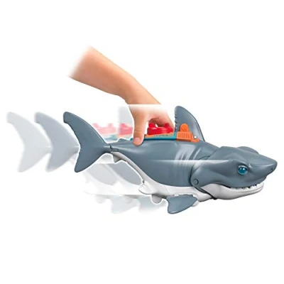 Immagine di Fisher Price Imaginext Squalo Mega Morso con Personaggio Subacqueo, Gabbia e Accessori, Giocattolo per Bambini 3+Anni, GKG77