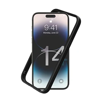 Immagine di RhinoShield Bumper Case Compatible with [iPhone 14 Pro Max] CrashGuard NX Shock Absorbent Slim Design Protective Cover 3.5M / 11ft Drop Protection Black