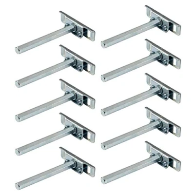 Immagine di Gedotec supporto per scaffale in acciaio zincato blu chiaro CLEVER 50 pezzi metallo carichi pesanti a parete