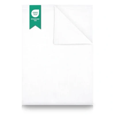Immagine di GREEN MARK Textilien® Lenzuolo Singolo Sopra in 100% Cotone, Lenzuola Letto Singolo, 150x250cm, 1 Pezzo (Solo Sopra), Bianco