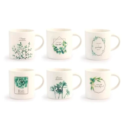 Immagine di H&amp;h set 6 tazze t botanic in new bone china assortiti cc220