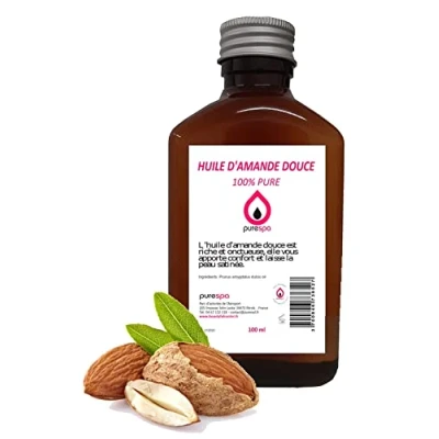 Immagine di Olio di mandorla dolce spremuto a freddo, puro al 100%, 100 ml