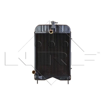 Immagine di NRF 52145 Radiatore motore Alluminio 470 385 59 con calotta/coperchio Alette di raffreddamento saldate