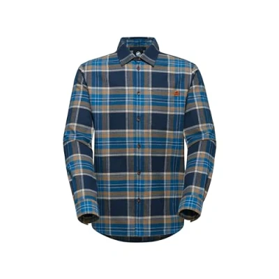 Immagine di Mammut Trovat Longsleeve Camicia, Uomo, Taglia: Small, Marine deep ice