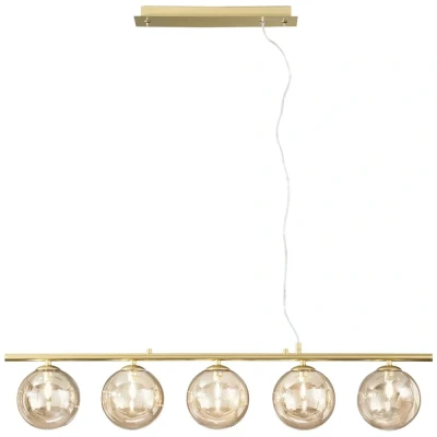 Immagine di ECO Light NEPTUN 9120 SQ5 GO Lampada a sospensione G9 Ottone, Champagne