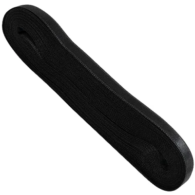 Immagine di AERZETIX C68161 Nastro di raso 10 metri x 10mm colore nero in poliestere