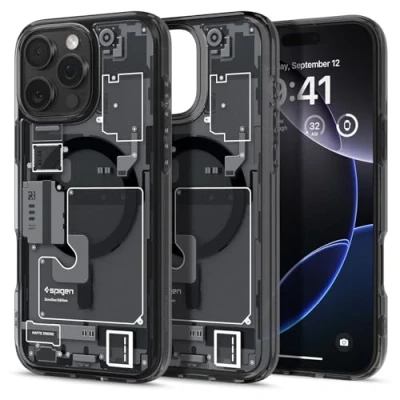 Immagine di Spigen Cover per iPhone 16 Pro Max, Ultra Hybrid MagFit, Compatibile con MagSafe Zero One