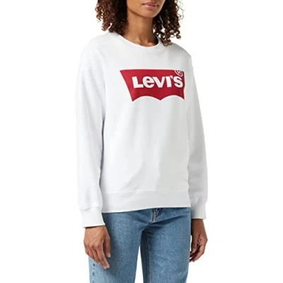 Immagine di Levi&#039;s Graphic Standard Crewneck Felpa, Donna, Taglia: XS, White