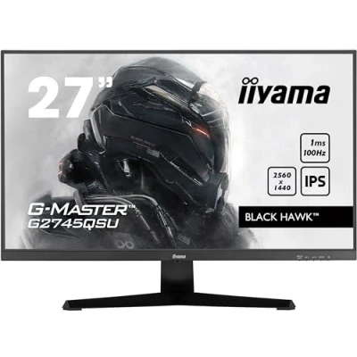 Immagine di Iiyama G MASTER Black Hawk G2745QSU B1 Monitor ERP E (A G) 68.6 cm (27 pollici) 2560 x 1440 Pixel 16:9 1 ms HDMI ™, DisplayPort, Cuffie (jack da 3,5 mm), USB