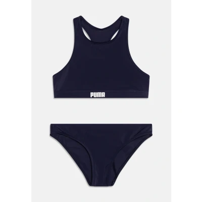 Immagine di Puma SWIM Girls Racerback Bikini per bambini, Taglia: 128, Navy