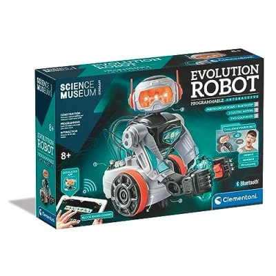 Immagine di Clementoni Robot interattivo programmabile evoluzione del museo della scienza: giocattolo di apprendimento STEM, versione inglese (8+anni)