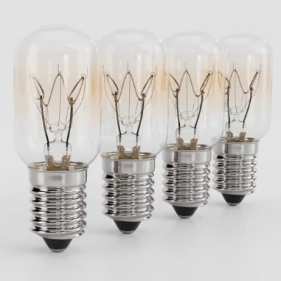 Immagine di greate. 4x Lampadina Frigorifero 15W E14 Luce Calda Macchina da Cucire, Cappa, Lampada Sale, Congelatore per con Capsula T22, 90 Lumen &amp; 2700K