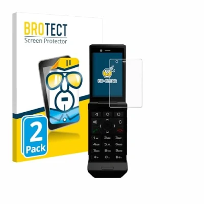 Immagine di brotect Pellicola Protettiva per Caterpillar Cat S22 Flip Protezione Schermo (2 Pezzi) [Trasparente, Anti Impronte]