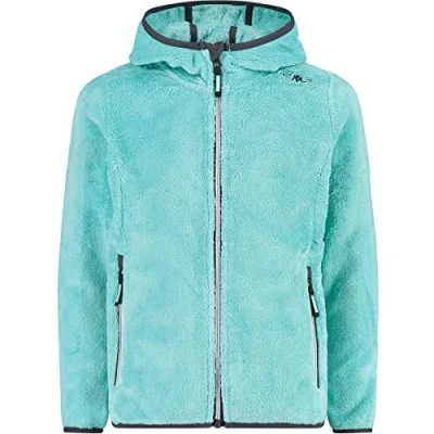 Immagine di CMP Giacca in pile Highloft da bambini con cappuccio fisso, Acqua Titanio, 104