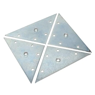 Immagine di Design61 Set di 4 piastre montaggio, 117 x mm, per piedini con filettatura M10