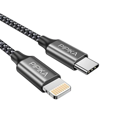 Immagine di PIPIKA Cavo USB C a Lightning [1M] MFi certificato Power Delivery Type to di ricarica compatibile con iPhone 13/13 Pro Max/12 Mini/12 Pro/12 Max/11/11 Max/XS Max/XR/X/8/8 Plus