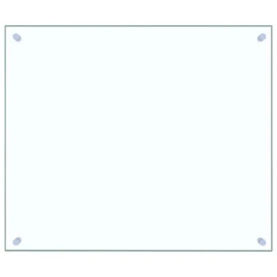 Immagine di VidaXL Paraspruzzi da cucina, resistente al calore, antigraffio, in vetro temperato trasparente, decorazione a pannello parete, protezione per piastrelle, 70 x 60 cm