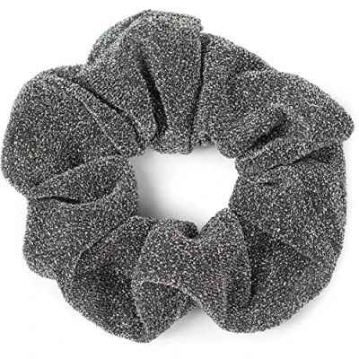 Immagine di styleBREAKER elastico da donna per capelli, XXL in stile retro, elastico, Scrunchie, fascia capelli 04027001, colore:Argento