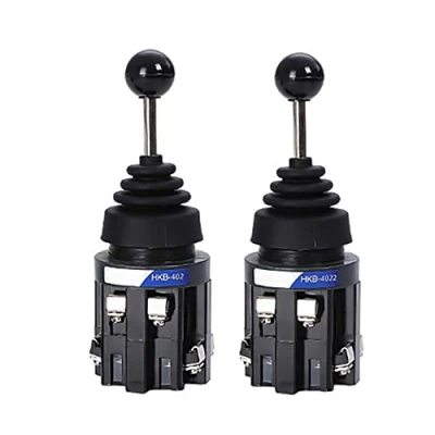 Immagine di CENPEK 2Pcs 30mm Monolever Cross Rocker Master Switch Joystick Auto Reset Lock 4no HKB 402 4022
