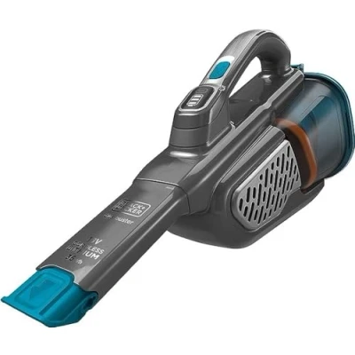 Immagine di BLACK+DECKER BHHV520BF QW Aspirapolvere a mano senza fili, 18 V, base di ricarica, prolunga integrata 40, 500 ml, blu, argento e titanio