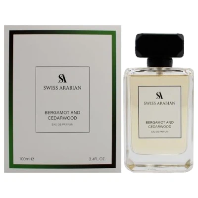 Immagine di Swiss Arabian Bergamot and Cedarwood Eau de Parfum for Men 100 ml, una fusione audace di agrumi piccanti e legno terroso, un profumo tonificante sofisticato