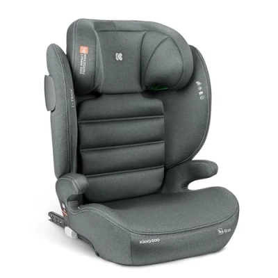 Immagine di KikkaBoo Seggiolino Auto i TRACK Size, 100 150 cm, Gruppo 2 3 ISOFIX, da 3.5 a 12 anni, 15 36 kg, Auto, Sistema di Protezione Laterale SPS, Posizioni, Grigio