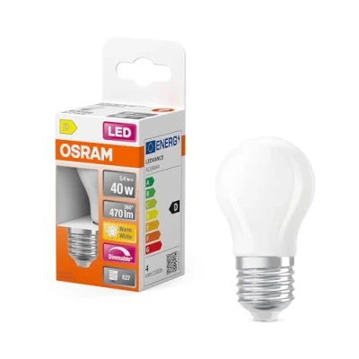 Immagine di OSRAM 4099854443978 LED (monocolore) ERP D (A G) E27 3.4 W Bianco caldo (Ø x A) 45.00 mm 1 pz.