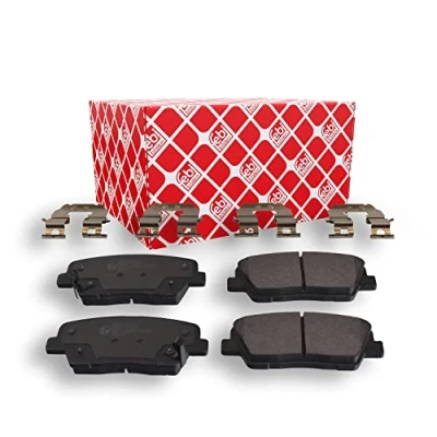 Immagine di FEBI BILSTEIN 116284 Kit pastiglie freno Assale posteriore con segnalatore acustico usura HYUNDAI: SANTA FE 3, 2, Genesis I Coupe