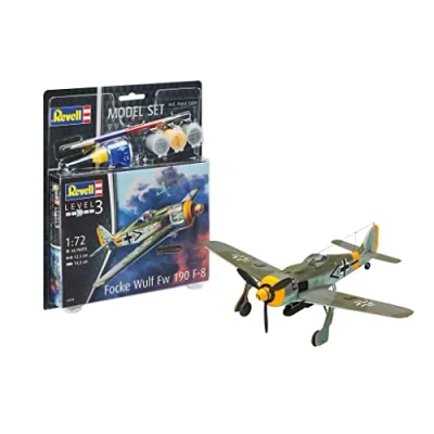 Immagine di Revell Focke Wulf Fw190 F 8 Modello Aereo, Colore Grigio, 13.3 cm, RV63898