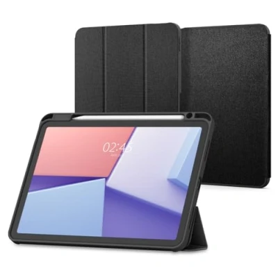 Immagine di Spigen Cover Urban Fit Compatibile con iPad Air 6a Generazione 11 polici (2024) / 5a 10.9 (2022) 4a (2020) Nero